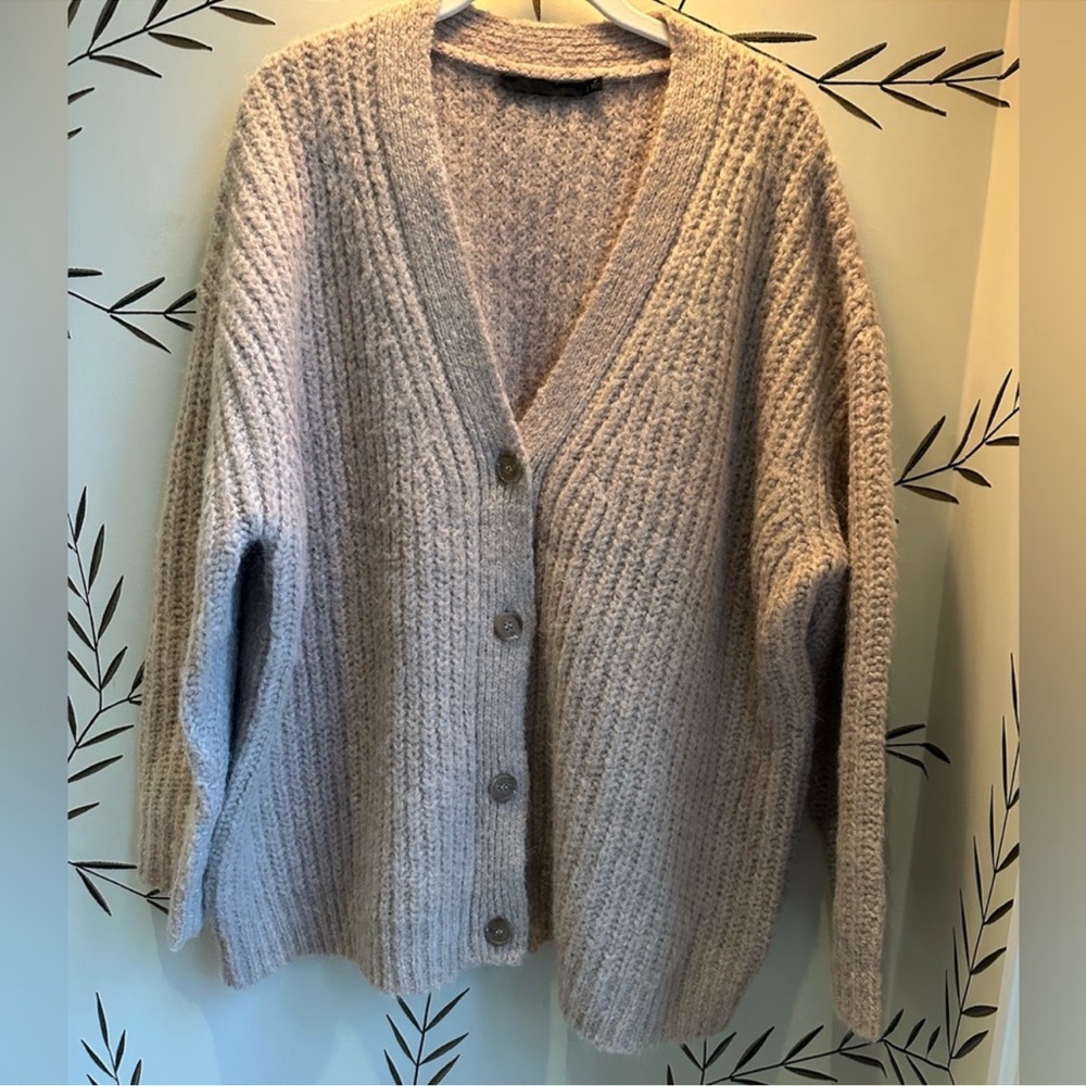 Jenni Kayne Taupe Cocoon Cardigan Sweater - Picture 5 of 8
